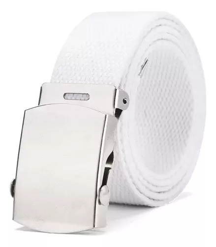 Cinturón Nailon Lona Hebilla Plástico Para Hombre