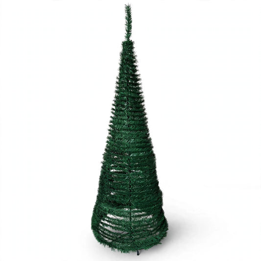 Árbol De Navidad Plegable 1.80m Decoración Fácil ✨