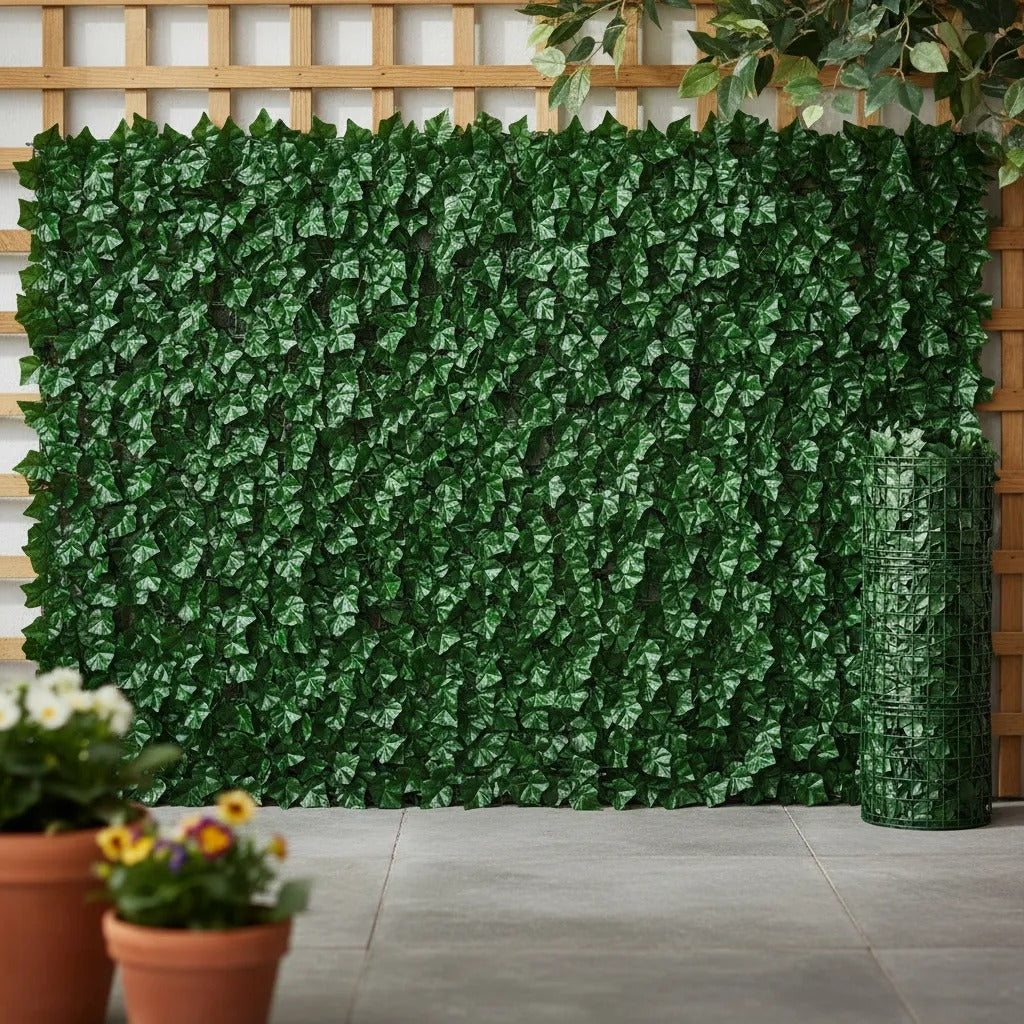 Malla Cerca De Hojas Planta Enredadera Artificial Jardín 1x3