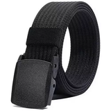 Cinturón Nailon Lona Hebilla Plástico Para Hombre
