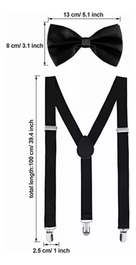 Set Suspensores + Humita(corbatin) Para Adulto, Camisa