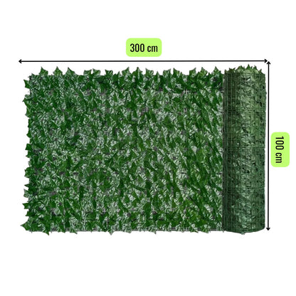 Malla Cerca De Hojas Planta Enredadera Artificial Jardín 1x3